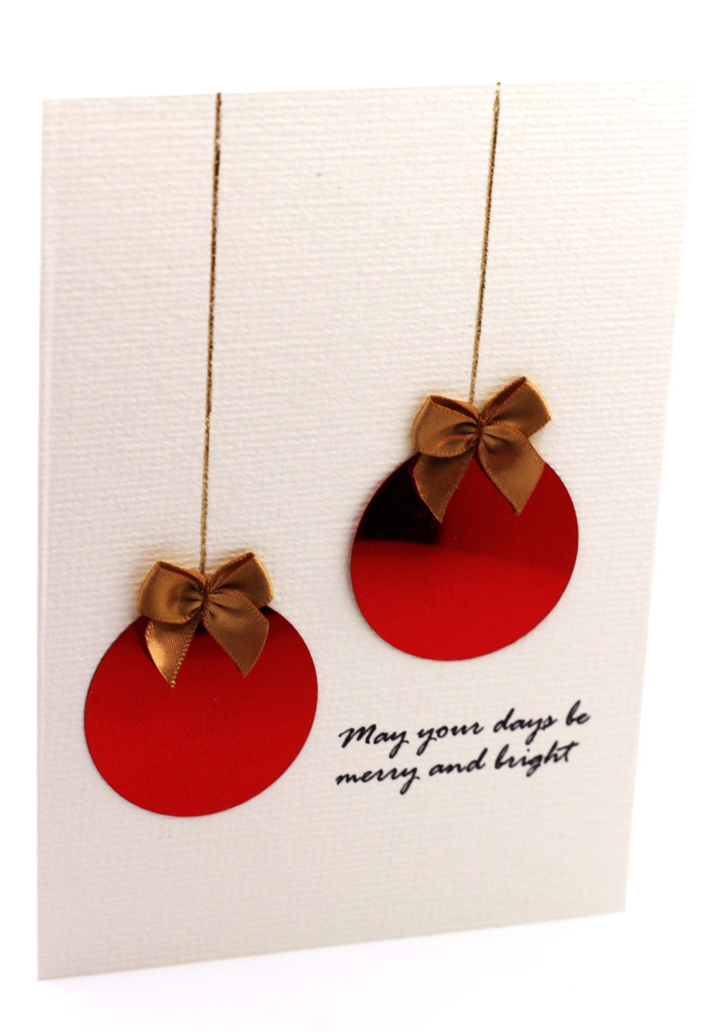 Hanging ornaments - merry and bright