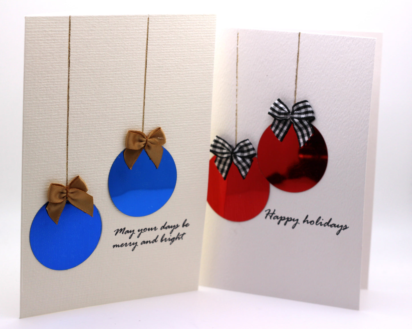 Box of 10 holiday ornament cards