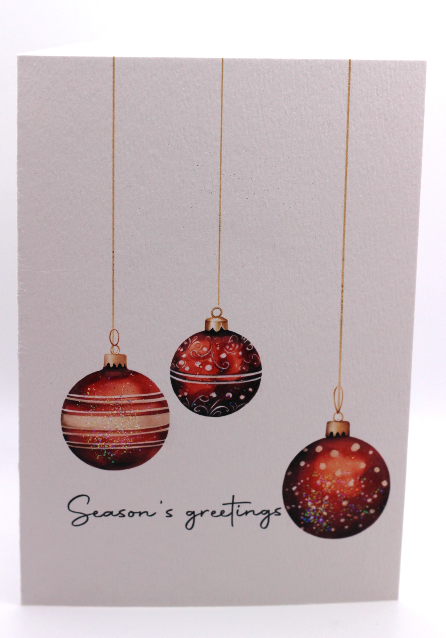 Box of 10 holiday ornament cards