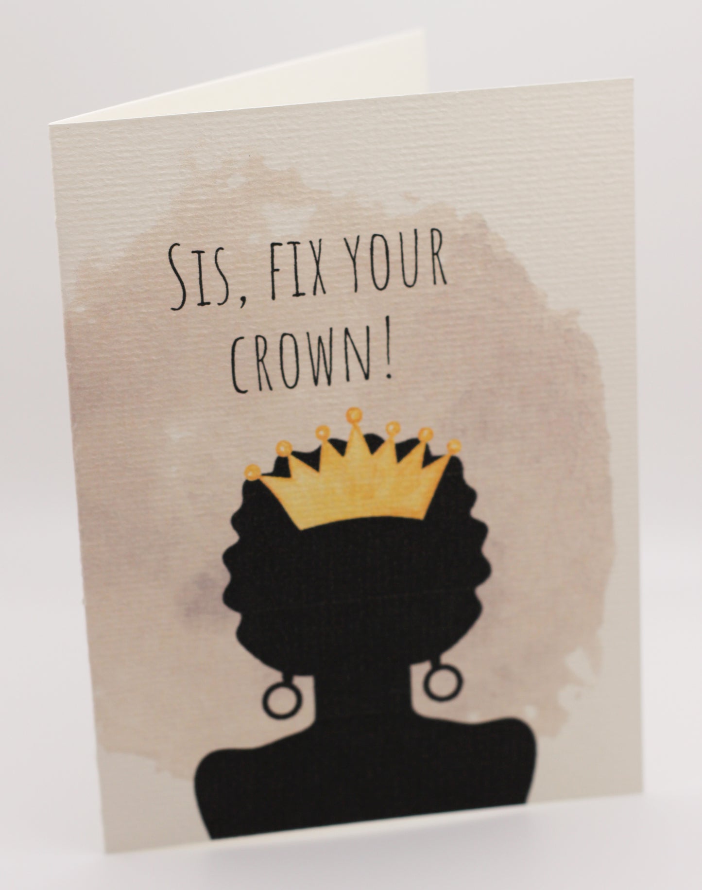 Sis, fix your crown - silhouette