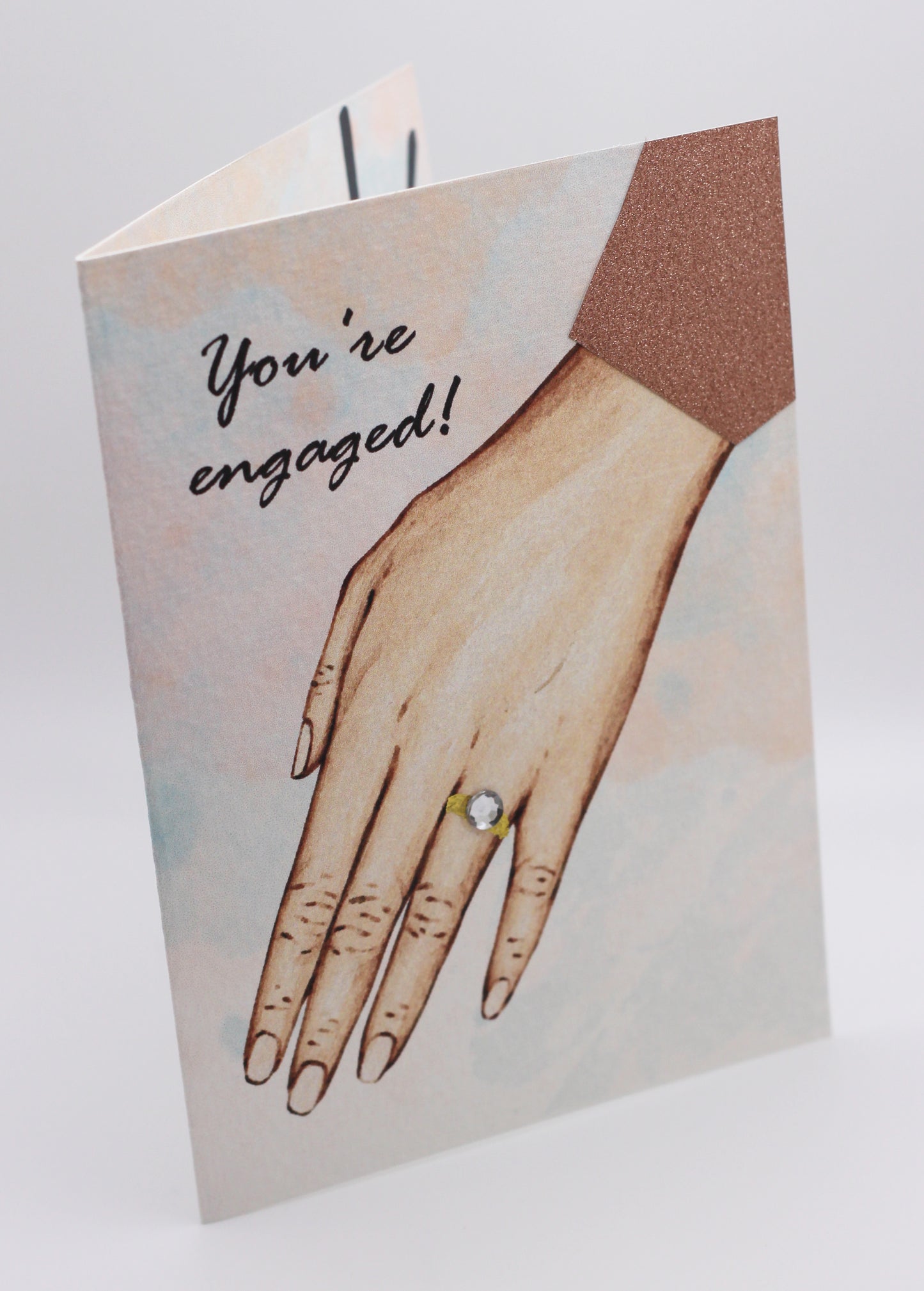 You're engaged! Light female hand