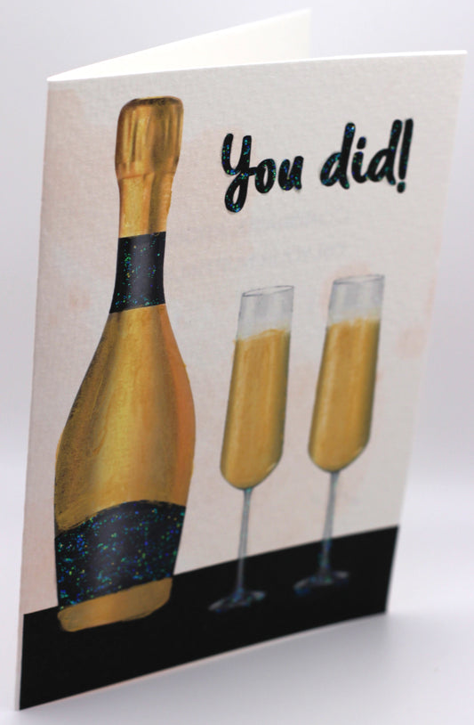 Champagne flutes You did!