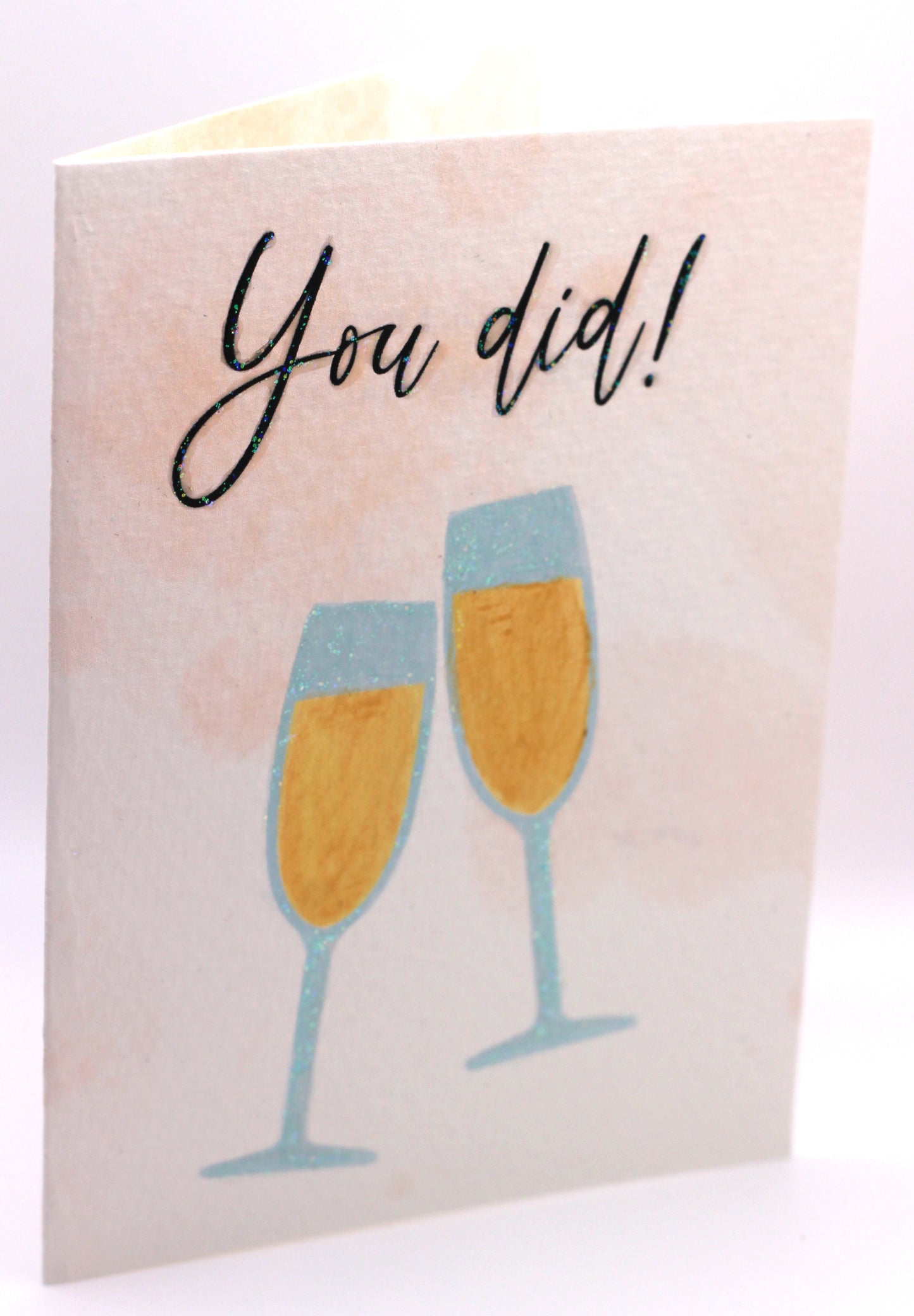 Champagne flutes You did!