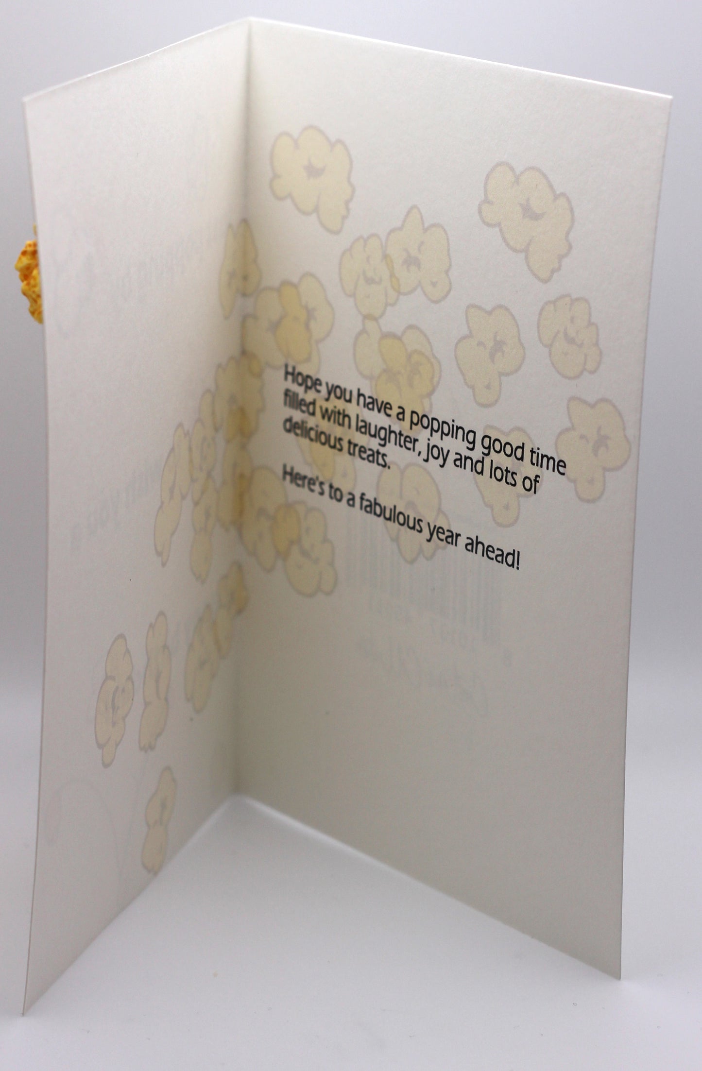 Popcorn-themed cards