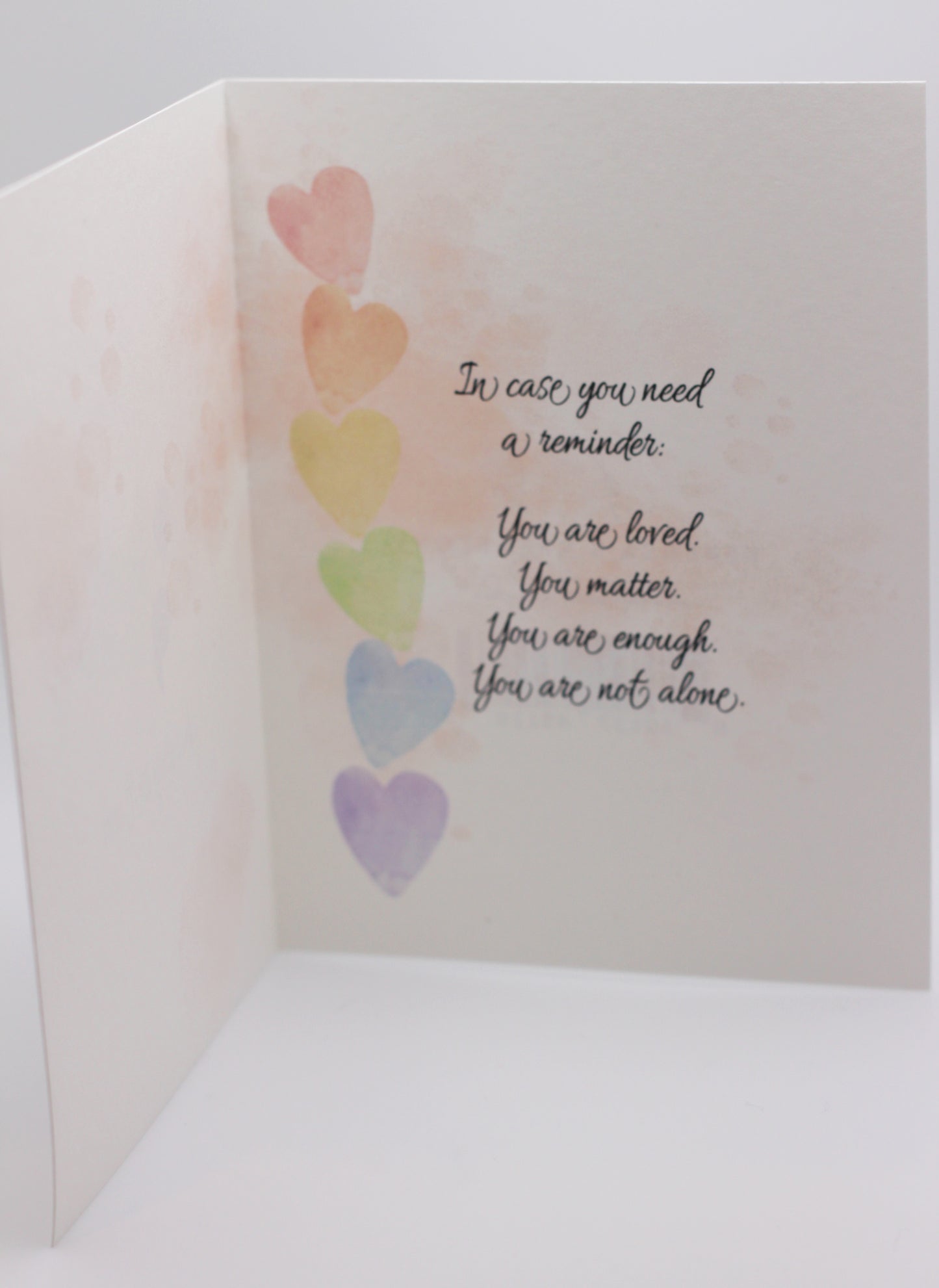 Pride semicolon heart card