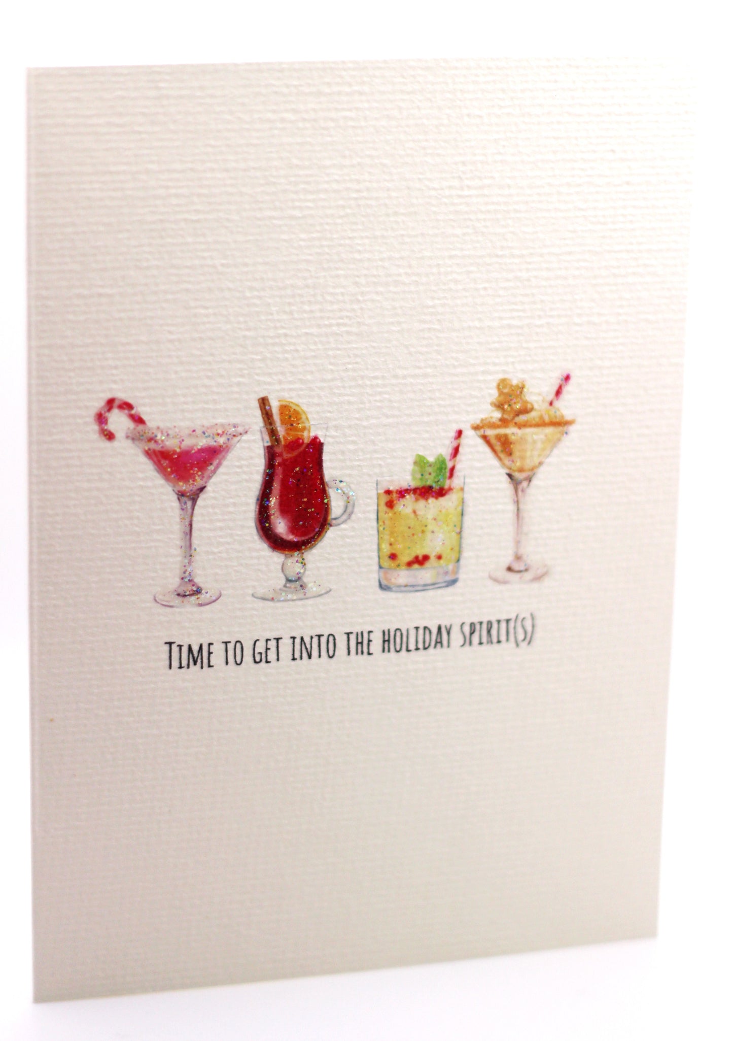 Box of 10 boozy holiday greeting cards