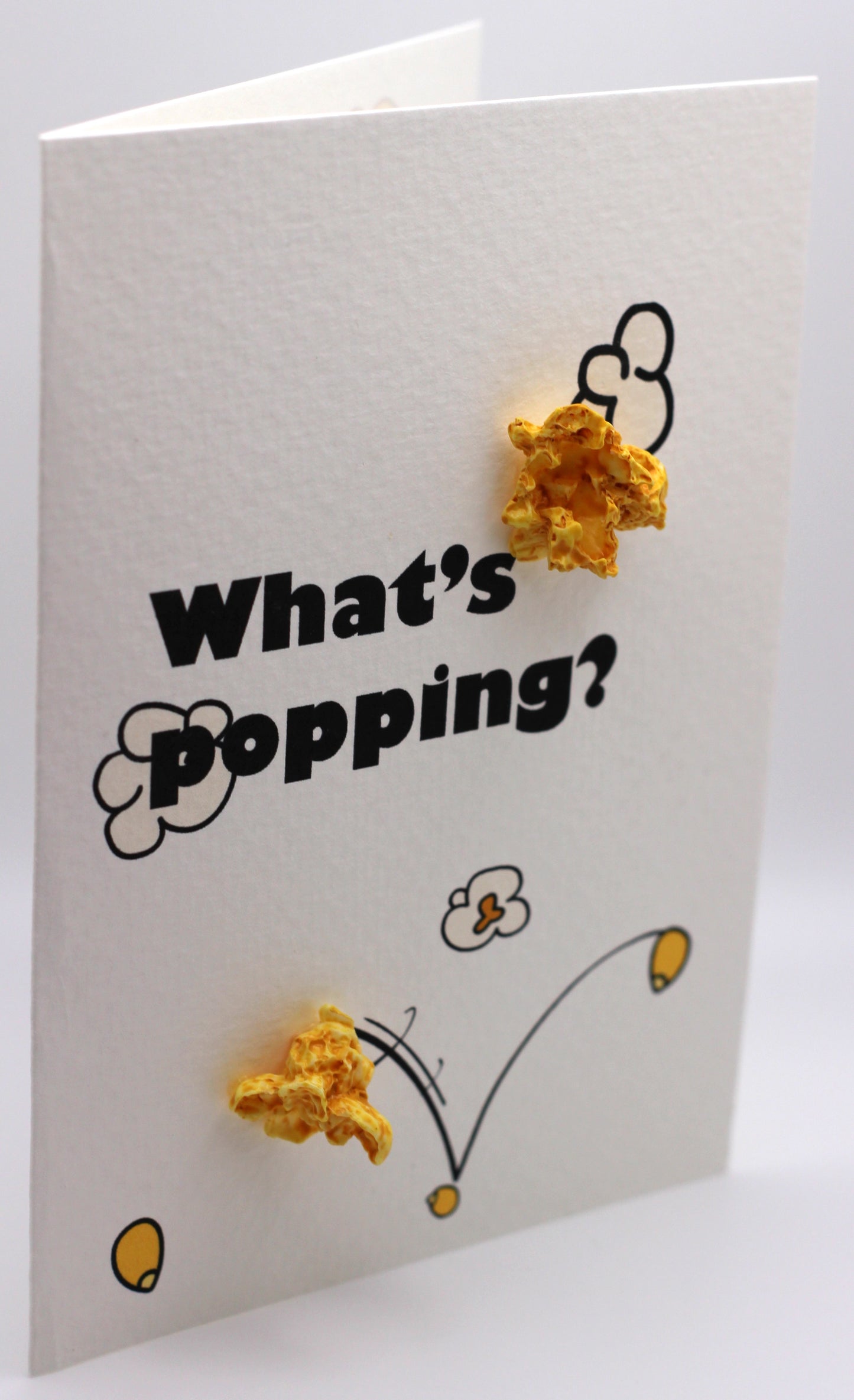 Popcorn-themed cards