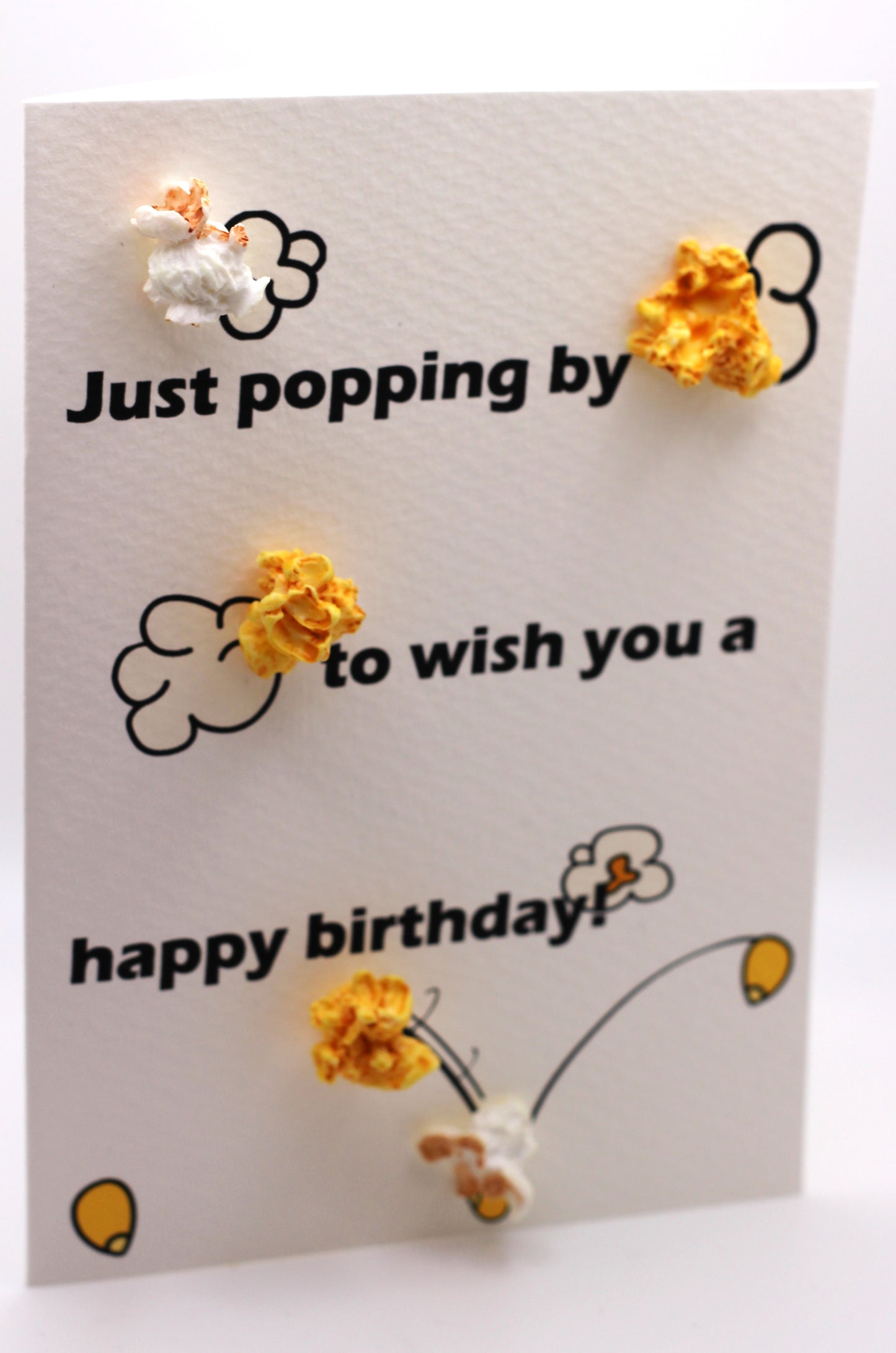 Popcorn-themed cards