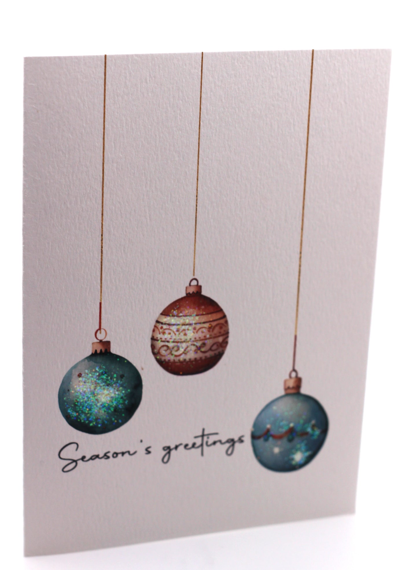 Box of 10 holiday ornament cards